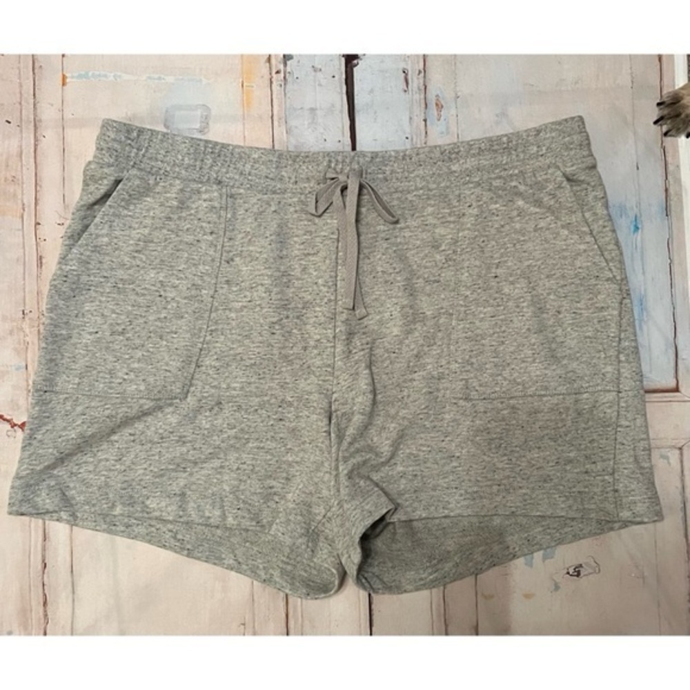 Style & Co Women's Heather Gray 5" Athletic Sports Shorts Pockets NWT 2XL #927